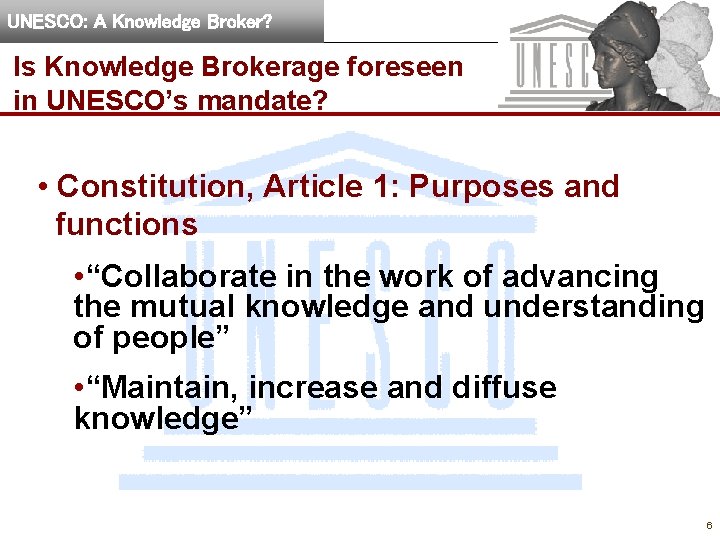 Un Knowledge UNESCO A Knowledge Broker UNESCO Portal policy and