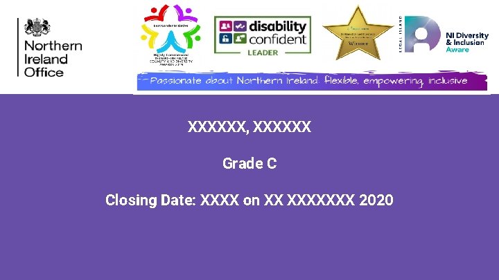 XXXXXX, XXXXXX Grade C Closing Date: XXXX on XX XXXXXXX 2020 