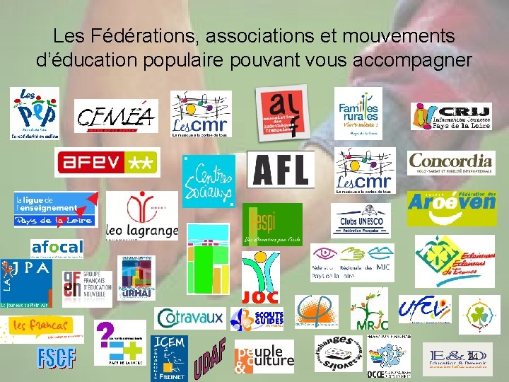 Les Fédérations, associations et mouvements d’éducation populaire pouvant vous accompagner 24 