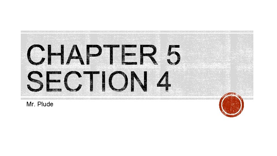 Mr. Plude 