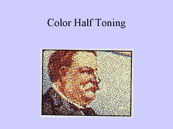 Color Half Toning 