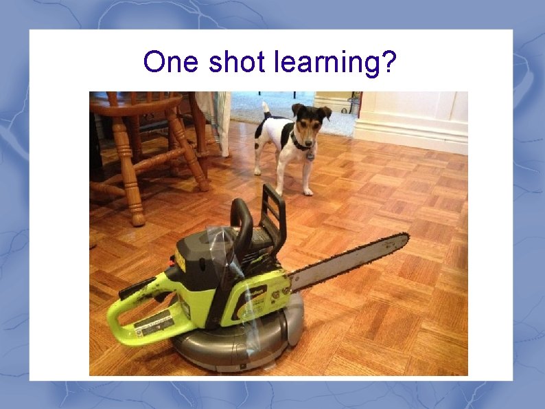One shot learning? 