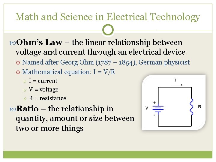 Introduction to Electrical Technology Illinois CTE Curriculum ...