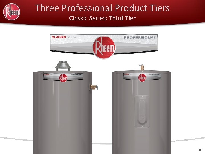 Three Professional Product Tiers Classic Series: Third Tier 15 