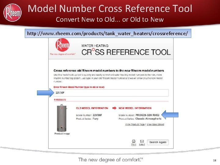 Model Number Cross Reference Tool Convert New to Old. . . or Old to