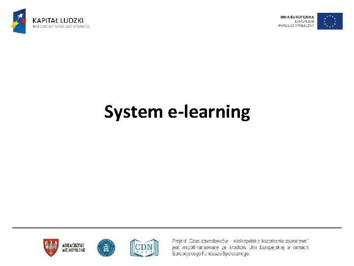 System e-learning 