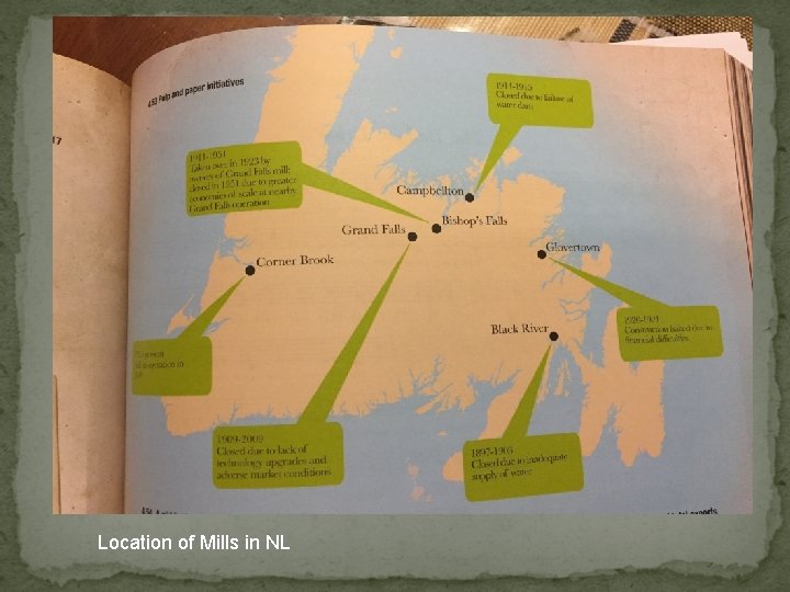 Location of Mills in NL 