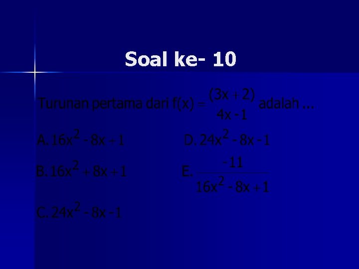 Soal ke- 10 