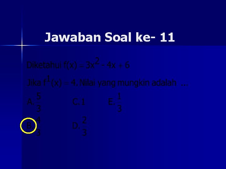 Jawaban Soal ke- 11 