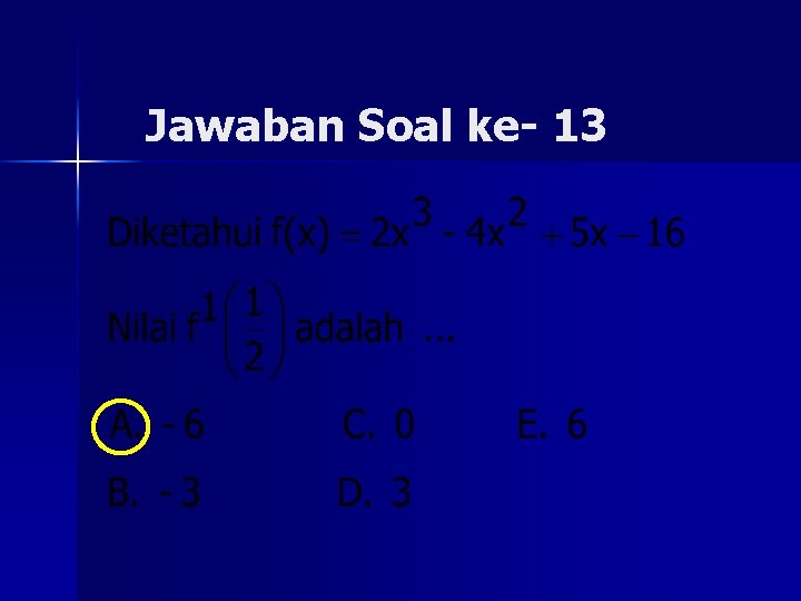 Jawaban Soal ke- 13 