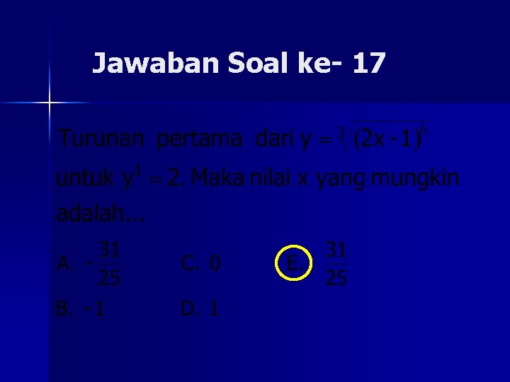 Jawaban Soal ke- 17 