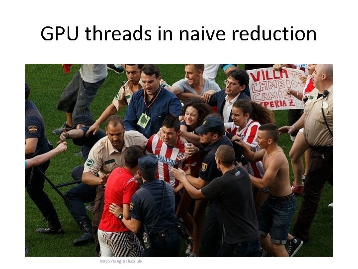 GPU threads in naive reduction http: //telegraph. co. uk/ 