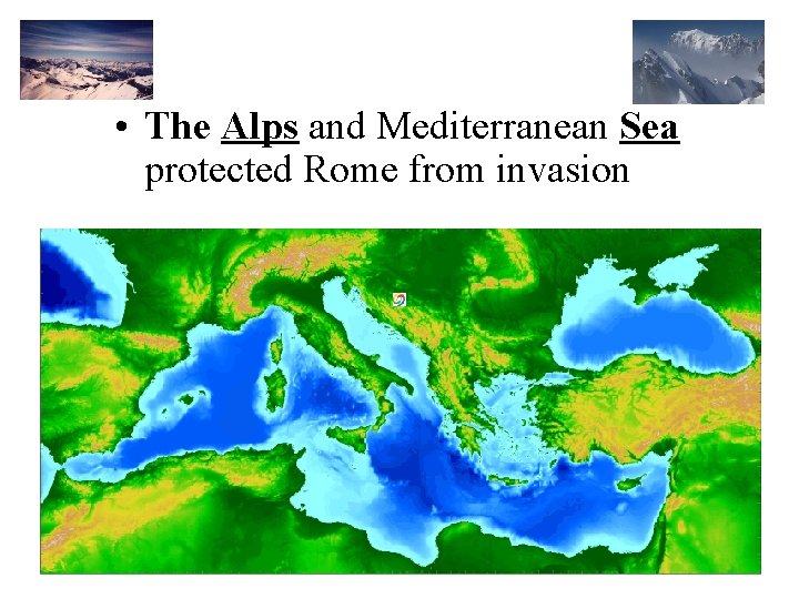 What Sea Is Rome In Rome From Republic to Empire Geography Location of