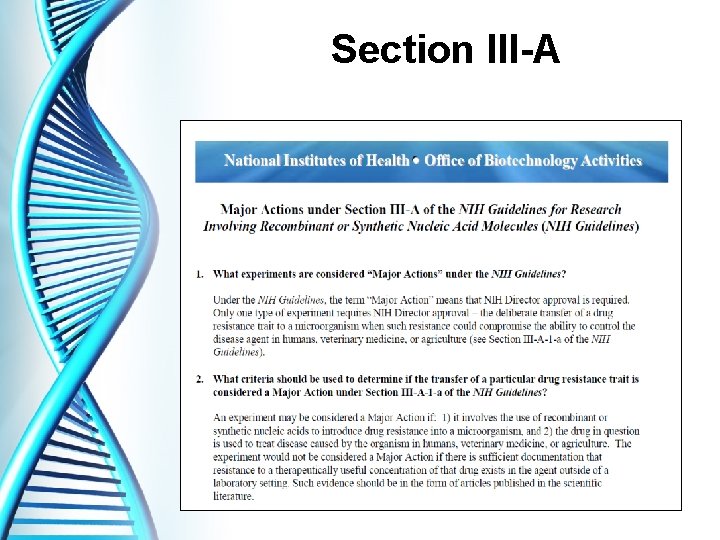 Section III-A 