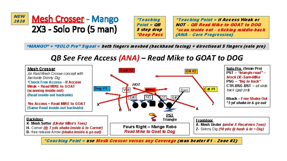 NEW 2020 Mesh Crosser - Mango 2 X 3 - Solo Pro (5 man)