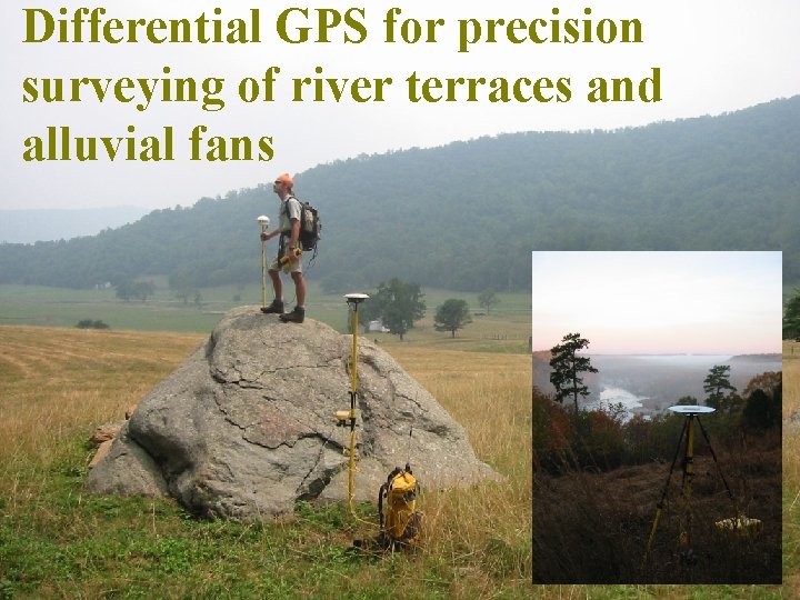 Differential GPS for precision surveying of river terraces and alluvial fans 