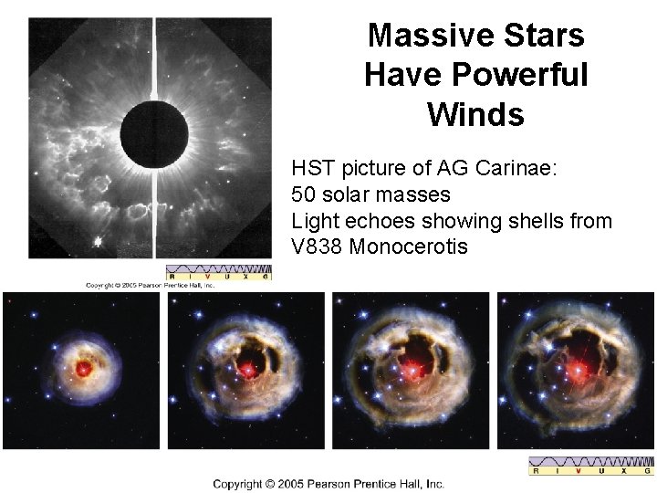 Massive Stars Have Powerful Winds HST picture of AG Carinae: 50 solar masses Light