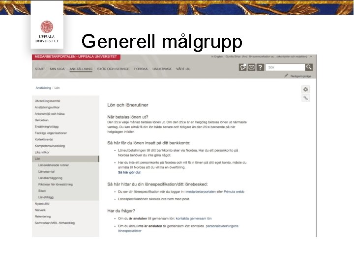 Generell målgrupp 