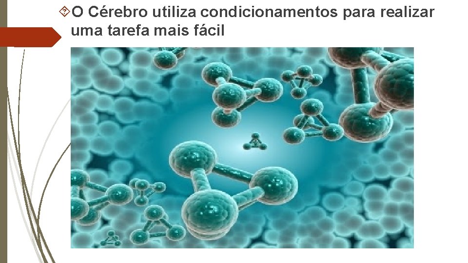 O Cérebro utiliza condicionamentos para realizar uma tarefa mais fácil 