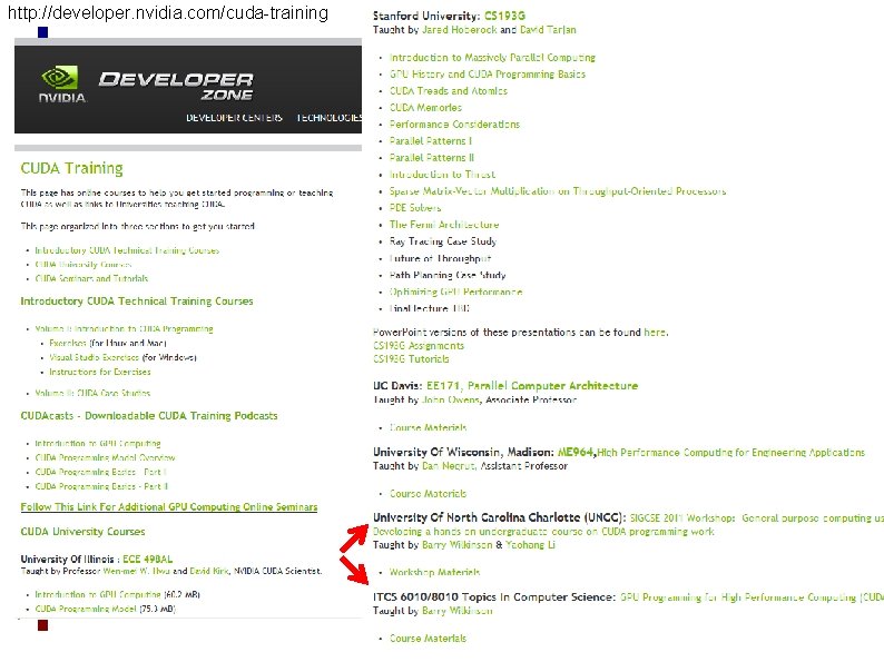 http: //developer. nvidia. com/cuda-training 5 