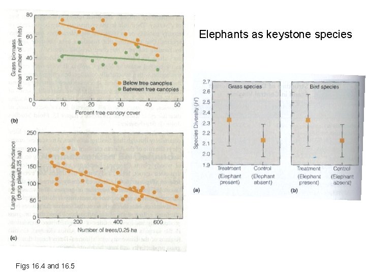 Elephants as keystone species Figs 16. 4 and 16. 5 
