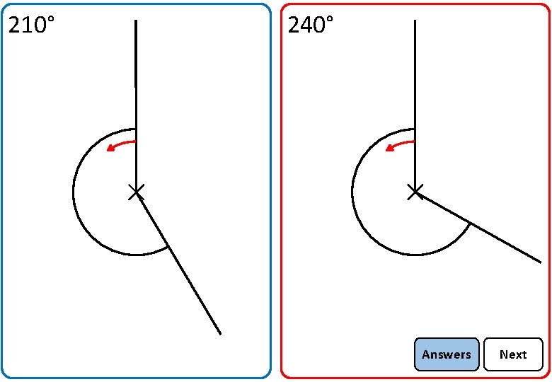 210° 240° Answers Next 