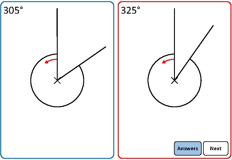 305° 325° Answers Next 