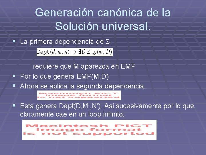 Generación canónica de la Solución universal. § La primera dependencia de t requiere que Generación canónica de la Solución universal. § La primera dependencia de t requiere que