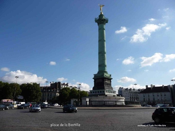 place de la Bastille courtesy of Paris Architecture 