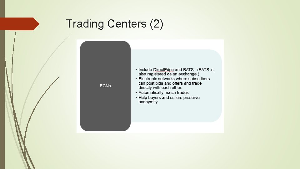 Trading Centers (2) 