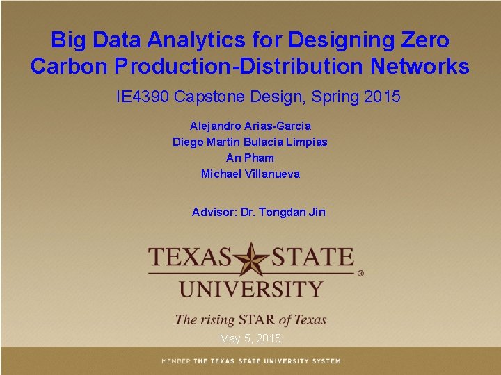 Big Data Analytics for Designing Zero Carbon ProductionDistribution