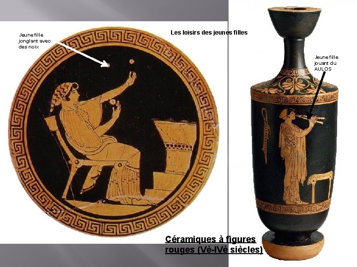 Jeune fille jonglant avec des noix Les loisirs des jeunes filles Jeune fille jouant