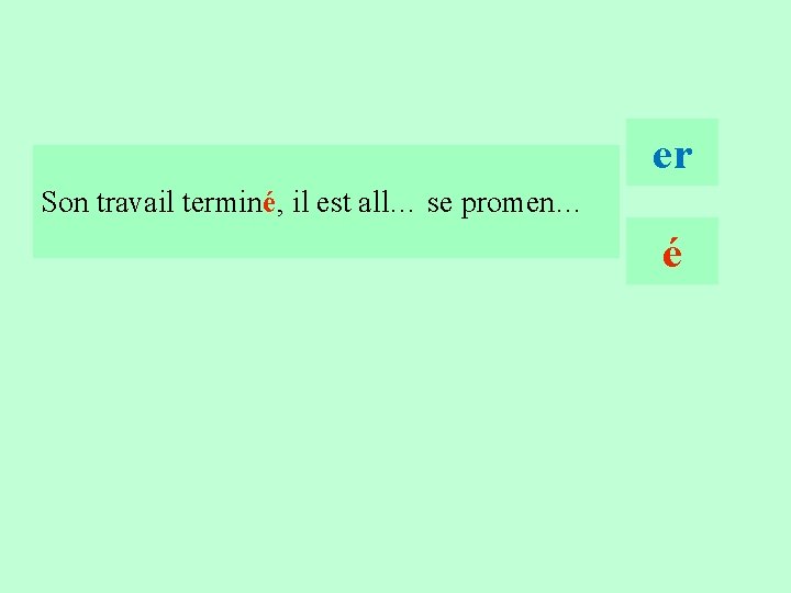 8 er Son travail terminé, il est all… se promen… é 