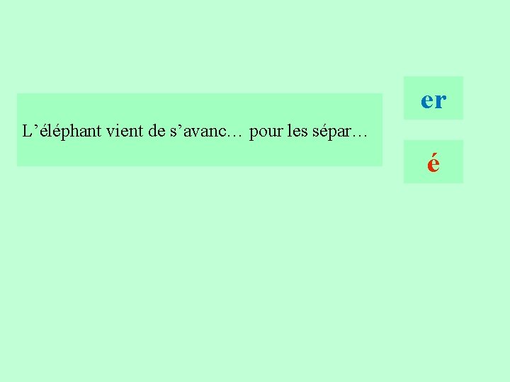 7 er L’éléphant vient de s’avanc… pour les sépar… é 