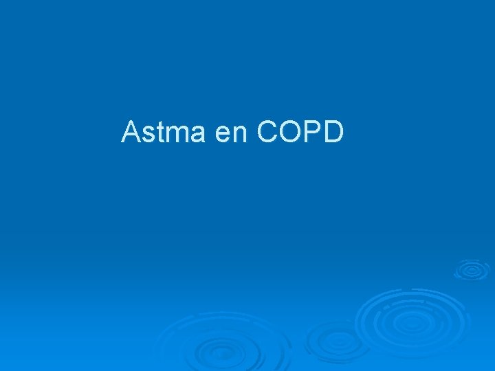 Astma en COPD 