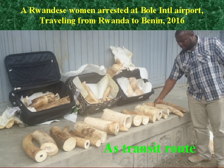 A Rwandese women arrested at Bole Intl airport, Traveling from Rwanda to Benin, 2016