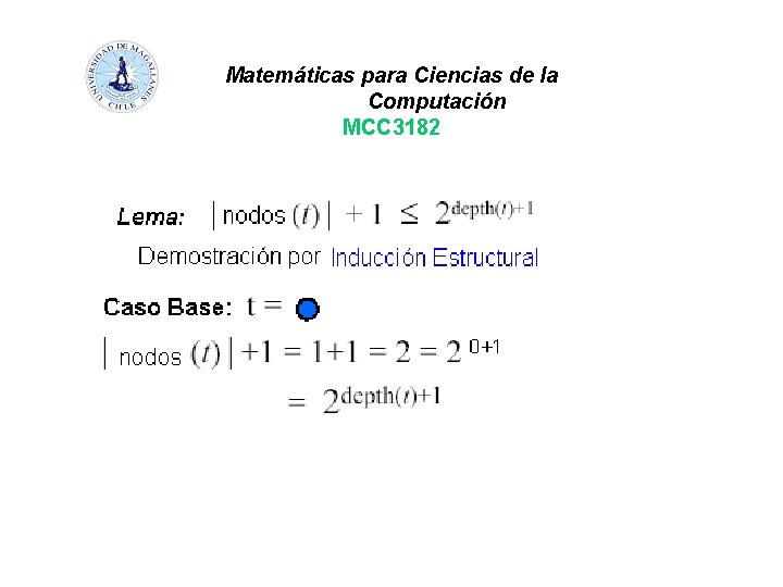 Matemáticas para Ciencias de la Computación MCC 3182 