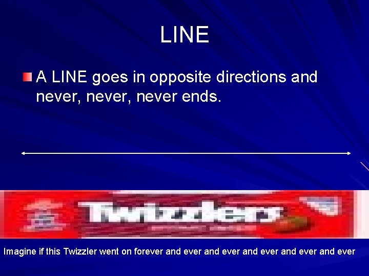 LINE A LINE goes in opposite directions and never, never ends. Imagine if this