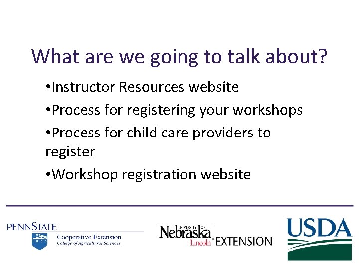 What are we going to talk about? • Instructor Resources website • Process for