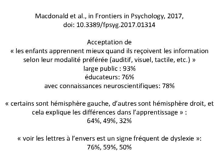 Macdonald et al. , in Frontiers in Psychology, 2017, doi: 10. 3389/fpsyg. 2017. 01314