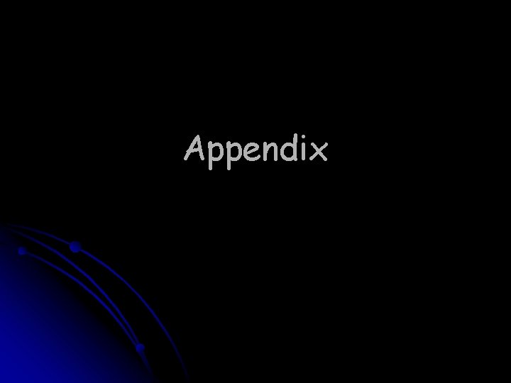 Appendix 