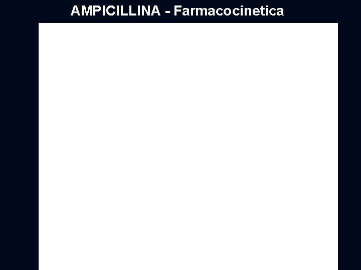 AMPICILLINA - Farmacocinetica 