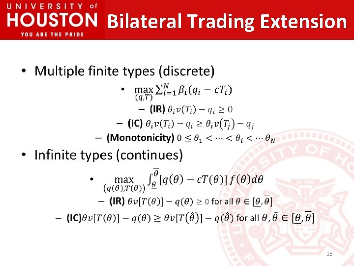 Bilateral Trading Extension • 15 
