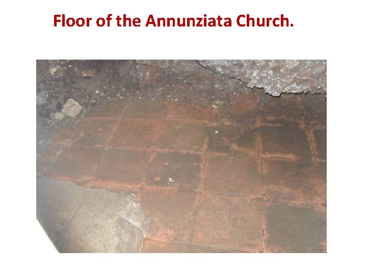 Floor of the Annunziata Church. 