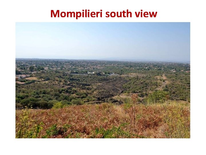 Mompilieri south view 