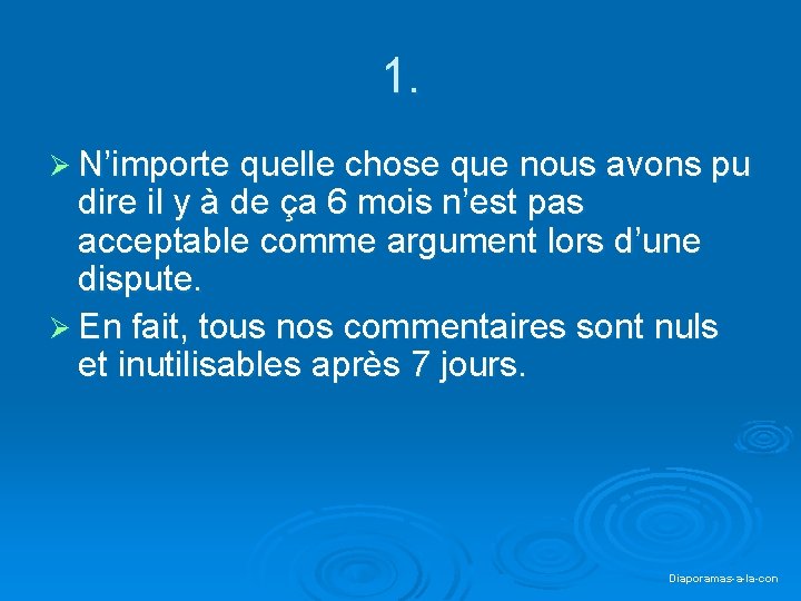 1. Ø N’importe quelle chose que nous avons pu dire il y à de