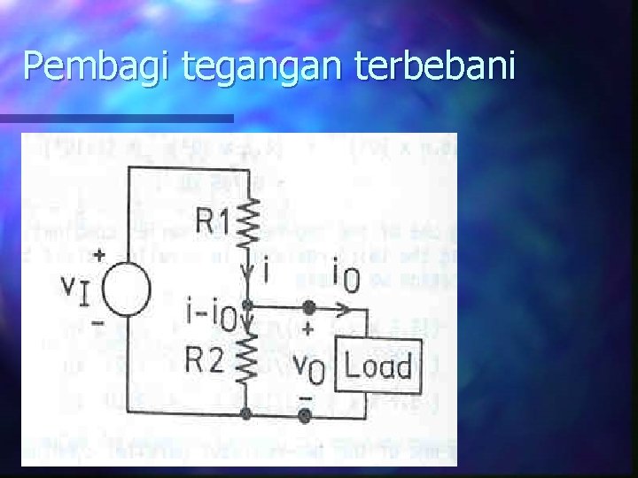 Pembagi tegangan terbebani 