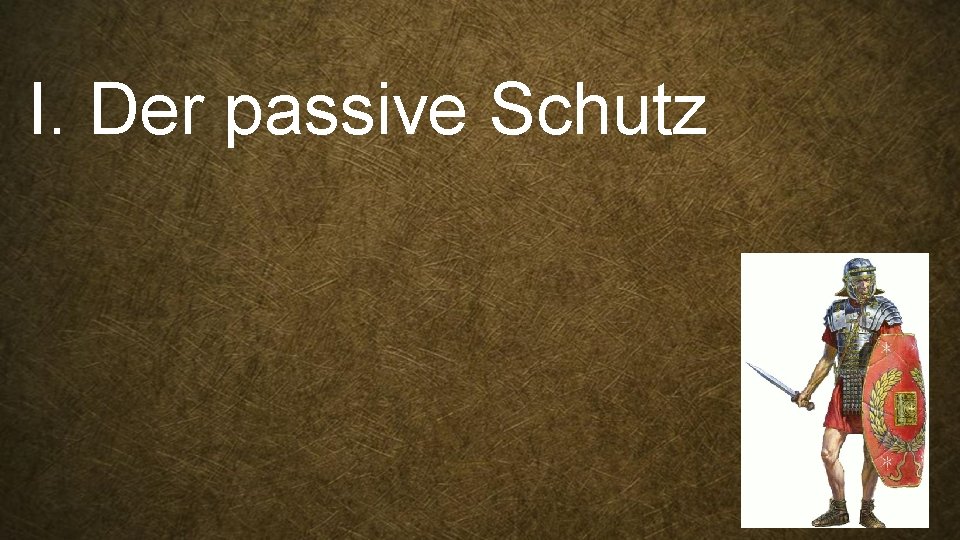 I. Der passive Schutz 