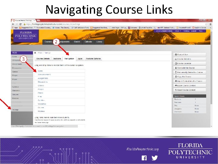 Navigating Course Links 2 3 