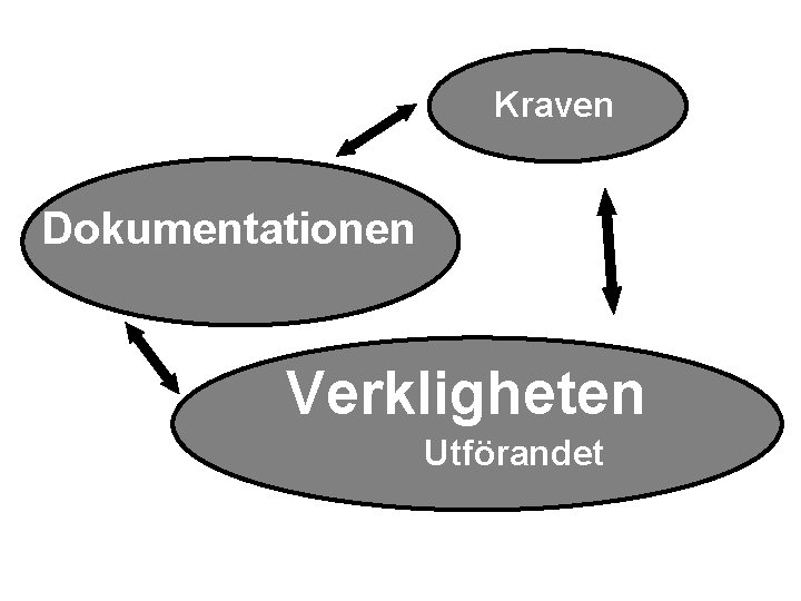 Kraven Dokumentationen Verkligheten Utförandet 